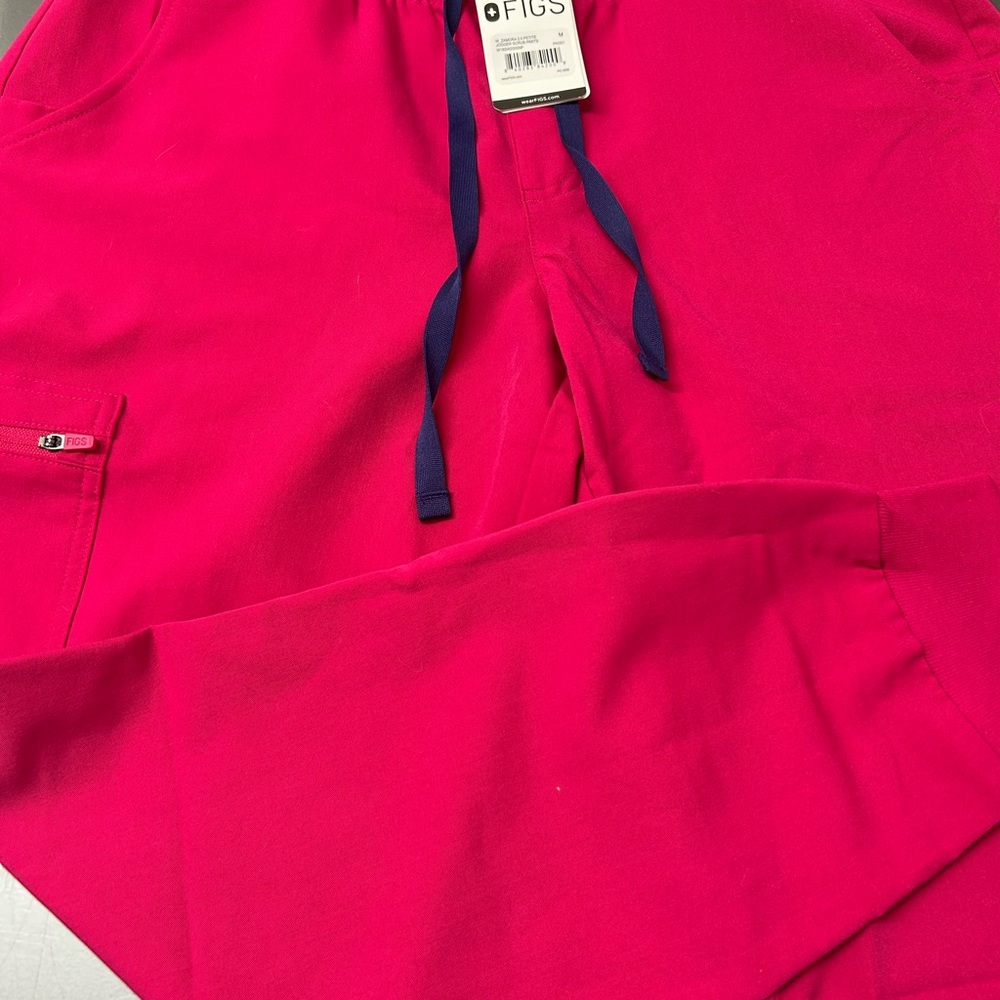 Figs Hot Pink Jogger Scrub Pants